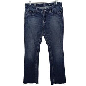 D9 Jeans Womens 30 Blue Bootcut Cotton Stretch Pockets Denim Bottoms